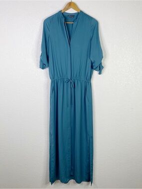Vince | Dresses | Vince Pleated Tiered Asymmetric Midi Dress | Poshmark